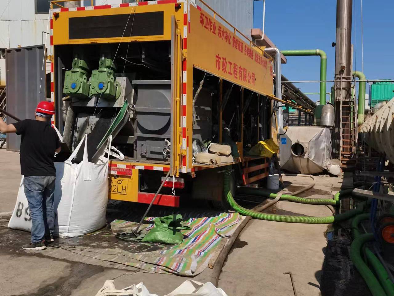 寿阳淤泥压干处理